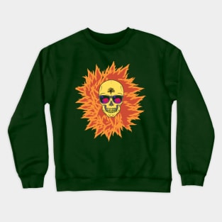 hot skull Crewneck Sweatshirt